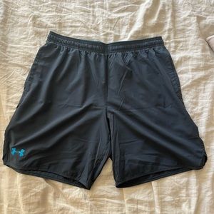 Mens athletic gray shorts